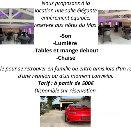 Dom wakacyjny Mas La Farelle Gite, Fitness & Salle De Jeux Gratuite & En Supplement Nîmes